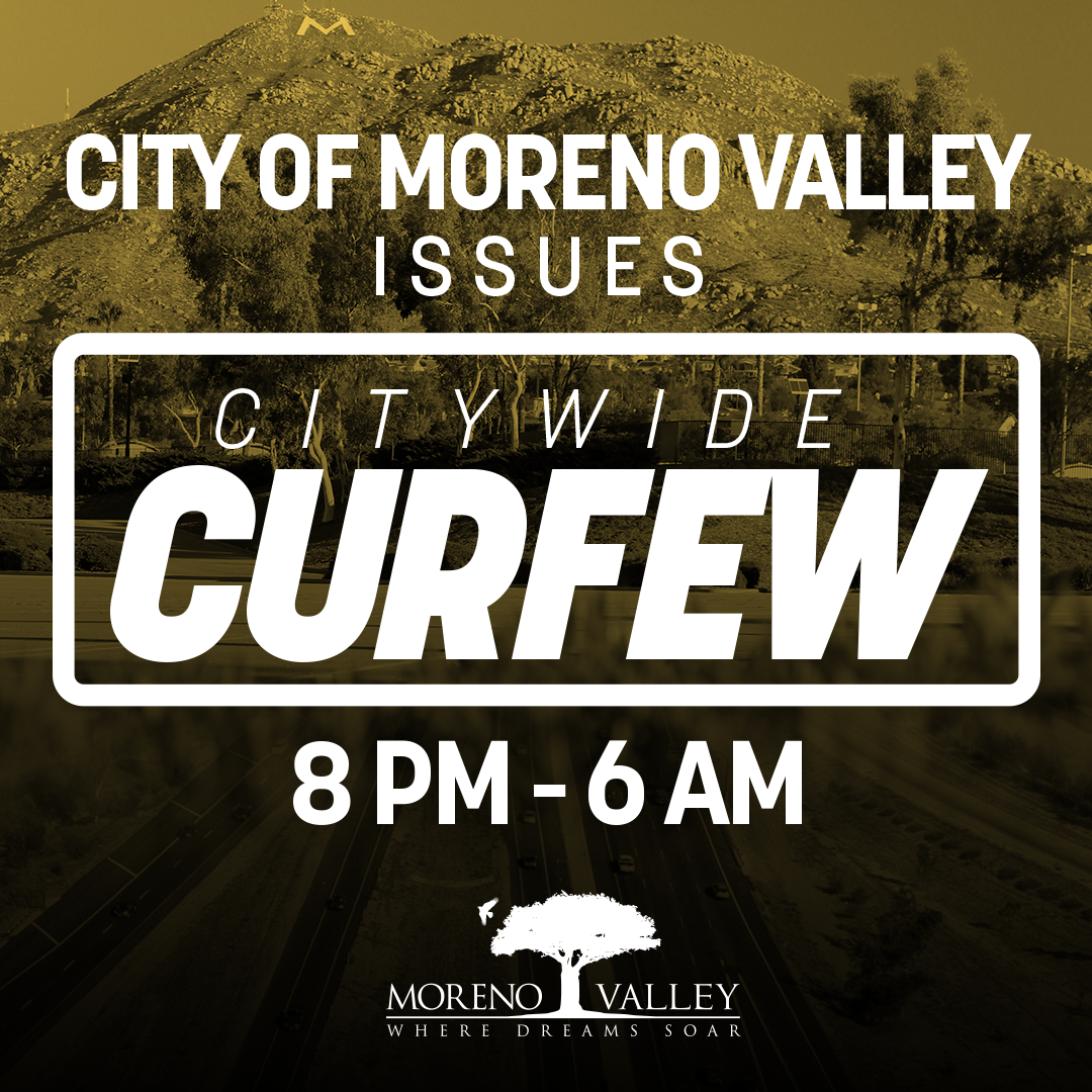 Citywide Curfew: 8 pm to 6 am