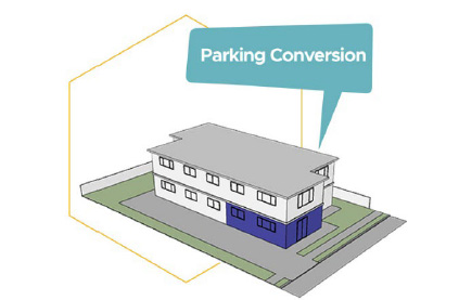 Parking conversion ADU