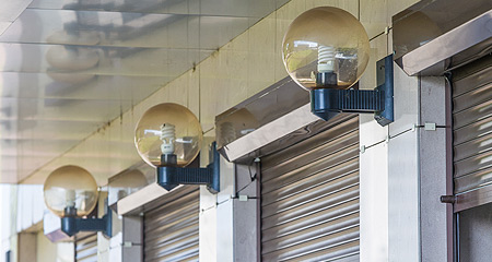Commercial airconditioning units on a rooftop.