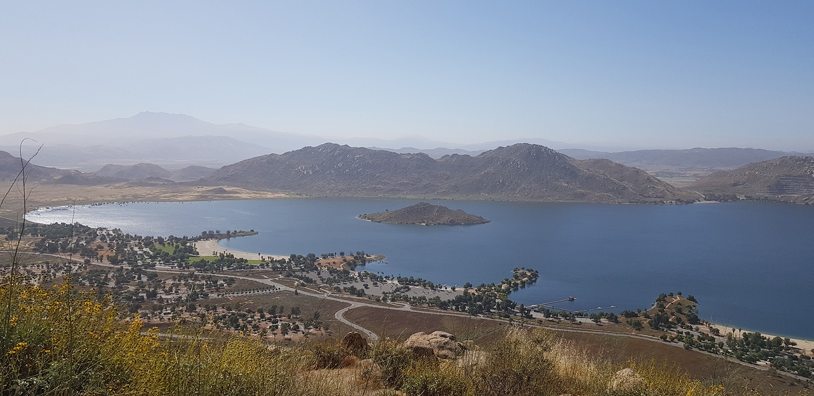 View of Lake Perris from Terri Peak.