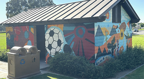 Mural by Christopher Poupore at El Potero Park - Moreno Valley