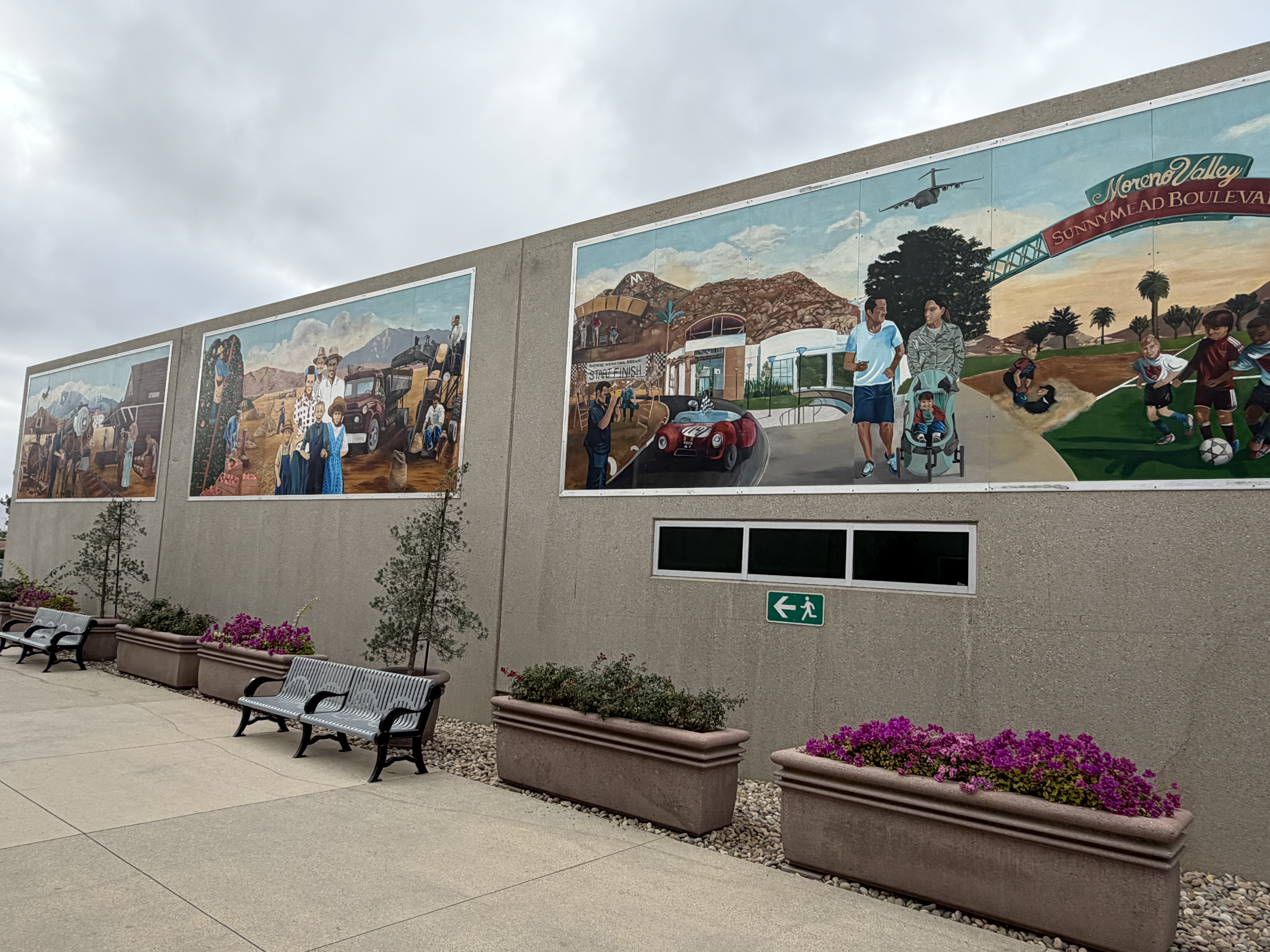 Mural by Andrea Sorell at the Conference and Recreation Center - Moreno Valley